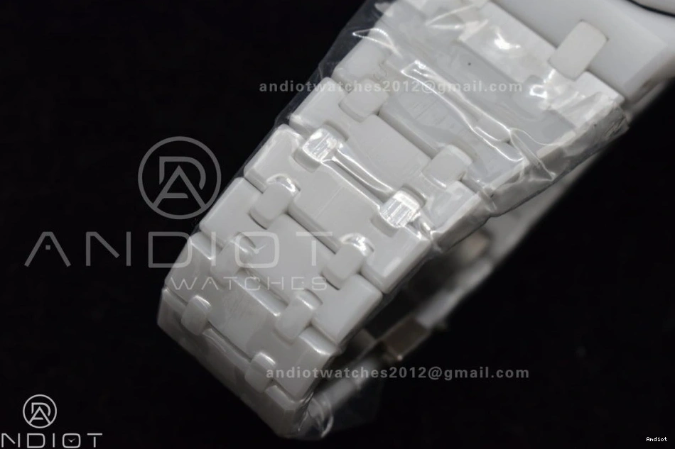 26579cb on Perpetual Ceramic Calendar White Bracelet APSF Best A5134 Ceramic Oak Royal Edition 0514